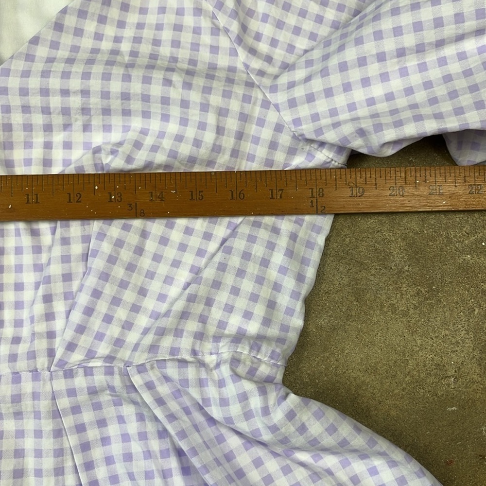 1 State puff Sleeve Checkered Dress
Size: Medium - Picture 5 of 10